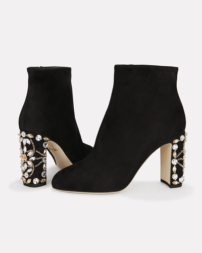Shop Dolce & Gabbana Crystal Heel Booties
