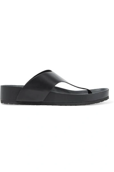 Shop Vince Padma Leather Platform Sandals In Black