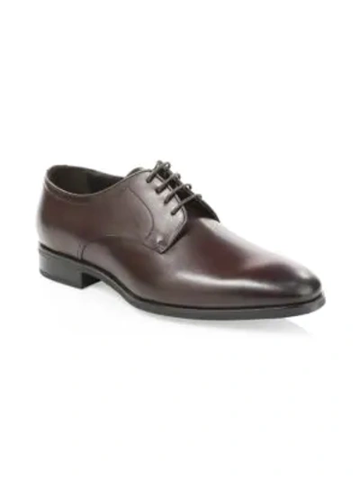 Shop To Boot New York Men's Dwight Classic Leather Derbys In Brown