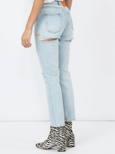 Shop Heron Preston Bleach Distressed Jeans