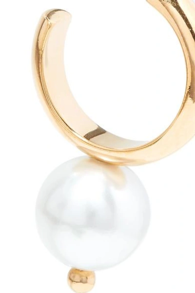 Shop Simone Rocha Gold-plated Faux Pearl Earrings