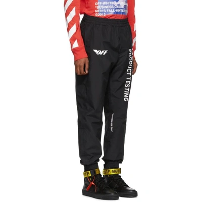 Shop Off-white Black Gore-tex® Track Pants In 1001 Blk/wt