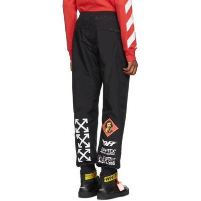 Shop Off-white Black Gore-tex® Track Pants In 1001 Blk/wt