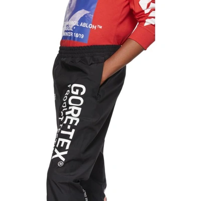 Shop Off-white Black Gore-tex® Track Pants In 1001 Blk/wt