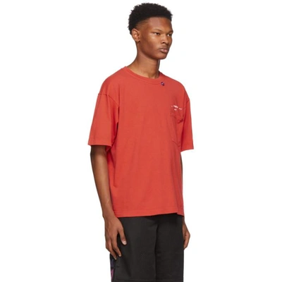 Shop Off-white Red 80's Vintage T-shirt