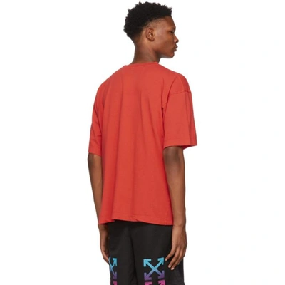 Shop Off-white Red 80's Vintage T-shirt