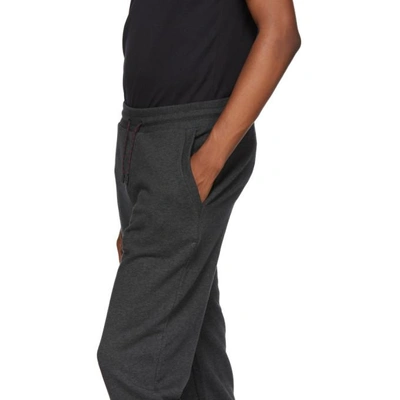 Shop Hugo Grey Doak-u1 Lounge Pants In 015 Mtl Gre