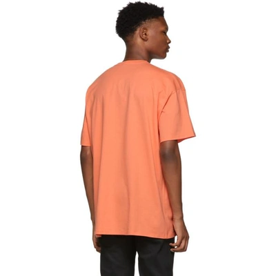 Shop Raf Simons Orange Drugs Regular Fit T-shirt In 00035 Orang