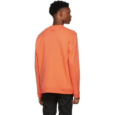 Shop Raf Simons Orange Drugs Regular Fit Sweatshirt In 00035 Orang