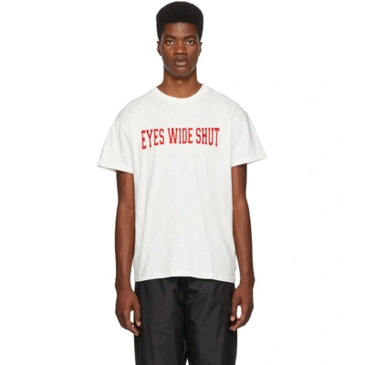 Shop Nasaseasons White Eyes Wide Shut T-shirt