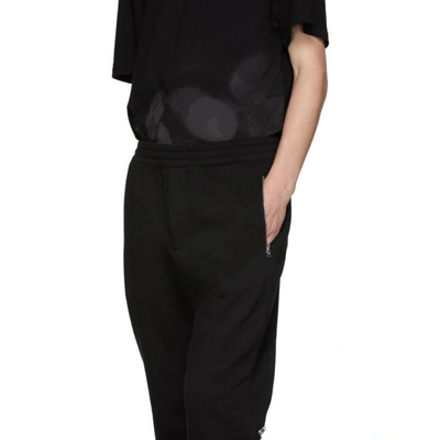 Shop Alexander Mcqueen Black Jogger Lounge Pants In 1000 Black