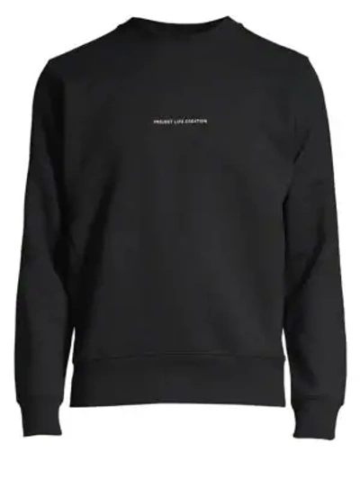 Shop P.l.c. Logo Crewneck Sweatshirt In Black