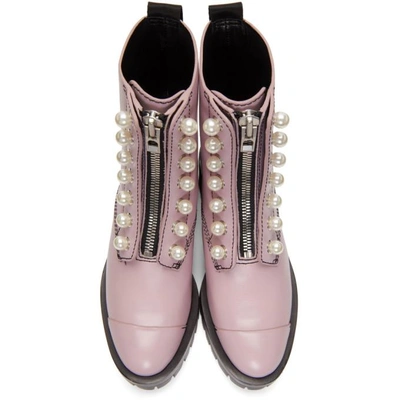 Shop 3.1 Phillip Lim / フィリップ リム 3.1 Phillip Lim Pink Pearl Lug Hayett Boots In Bl650 Bloss