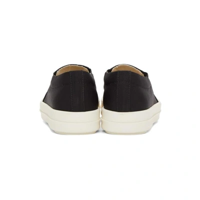 Shop Rick Owens Drkshdw Black And White Boat Sneakers In 91 Black