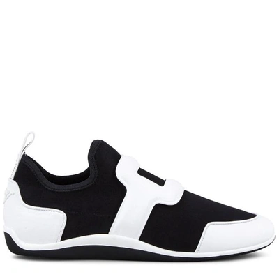 Shop Roger Vivier Sporty Viv' Leather Buckle In White,black