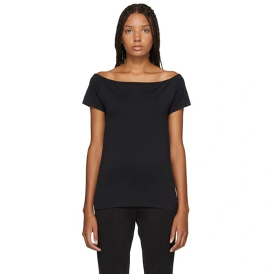 Shop Helmut Lang Black Seamless T-shirt