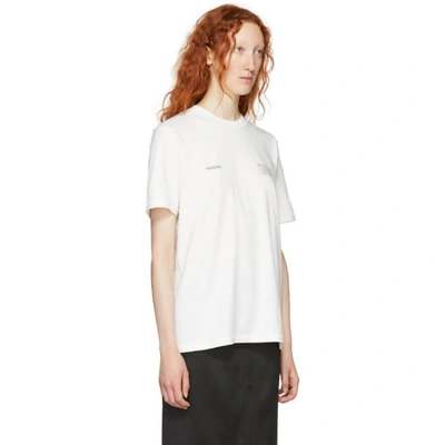 Shop Yang Li White Discography T-shirt In Off-white