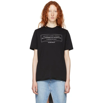 Shop Yang Li Black Alternative Discography T-shirt In 99 Black