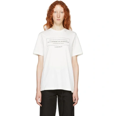 Shop Yang Li White Alternative Discography T-shirt In 01 White