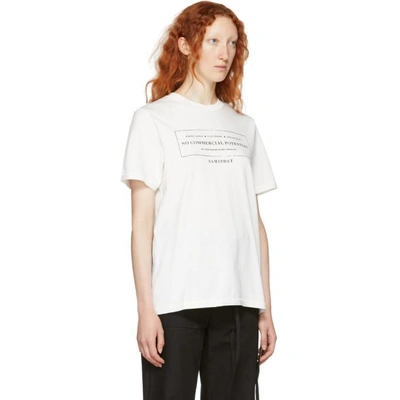 Shop Yang Li White Alternative Discography T-shirt In 01 White