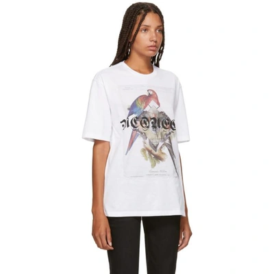 Shop Alexander Mcqueen White Jungle Collage T-shirt In 0900 White