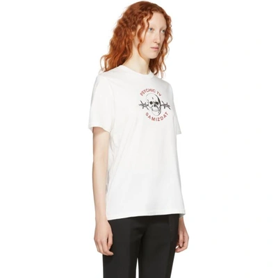 Shop Yang Li Ssense Exclusive White Samizdat Skull T-shirt In 01 White