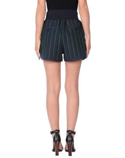 Shop Sacai Shorts In Dark Blue