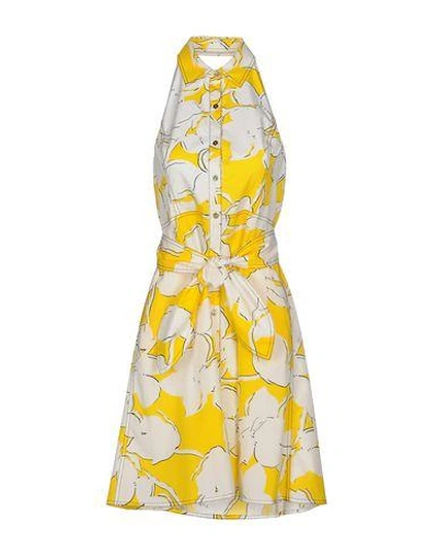 Shop Diane Von Furstenberg Knee-length Dress In White