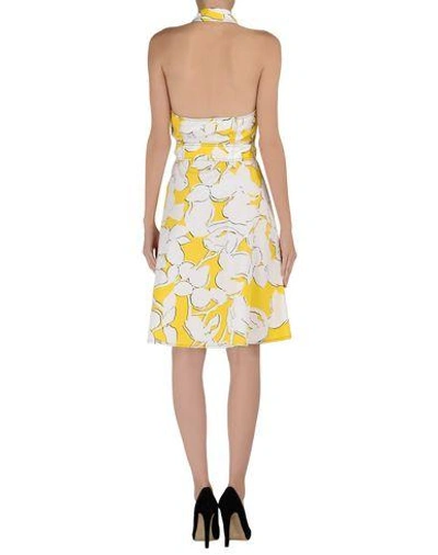 Shop Diane Von Furstenberg Knee-length Dress In White