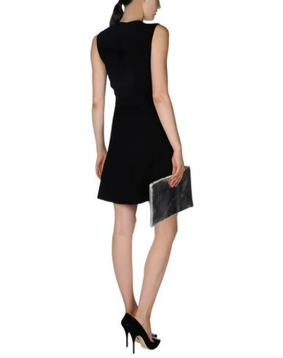 Shop Miu Miu Short Dress In Black