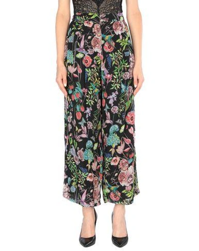 Shop Just Cavalli Cropped Pants & Culottes In Black