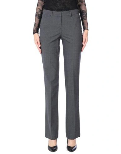 Shop Theory Woman Pants Lead Size 10 Wool, Elastane In Grey