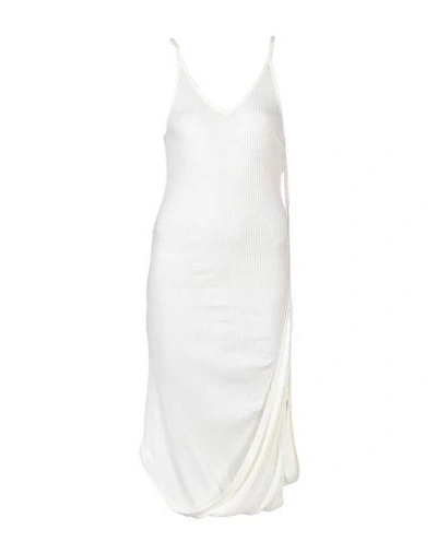 Shop Mm6 Maison Margiela Short Dress In Ivory
