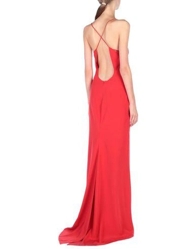 Shop Versace Long Dresses In Red