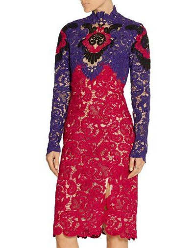 Shop Erdem Knee-length Dress In Purple