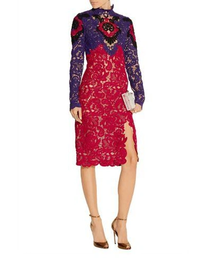 Shop Erdem Knee-length Dress In Purple