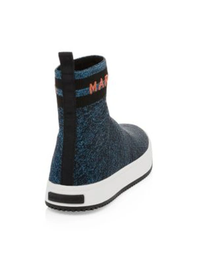 Shop Marc Jacobs Dart Sock Sneakers In Blue Red