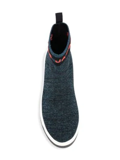 Shop Marc Jacobs Dart Sock Sneakers In Blue Red