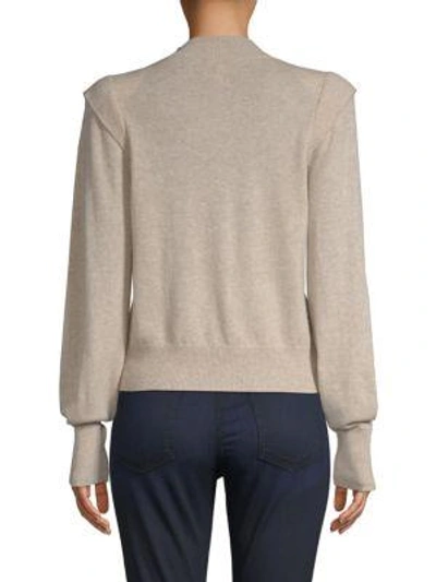 Shop Joie Atilla Wool & Cashmere Turtleneck Sweater In Heather Oatmeal
