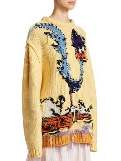 Shop Calvin Klein 205w39nyc Hand Knit Looney Tunes Jumper In Arylide-multi