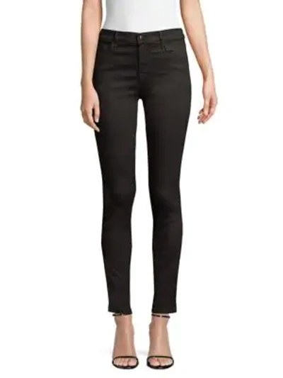 Shop J Brand Maria Admiration High-rise Glitter Stripe Skinny Jeans