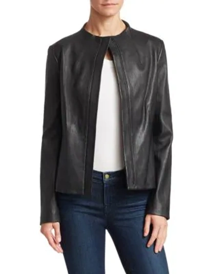Shop Theory Sculpted Zip Jacket In Black