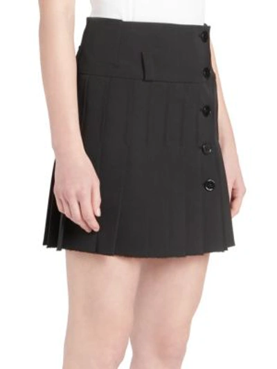 Shop Carven Pleated Mini Skirt In Noir