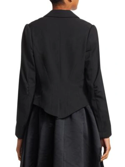 Shop Comme Des Garçons Comme Des Garçons Tailcoat Wool Gabardine Blazer In Black