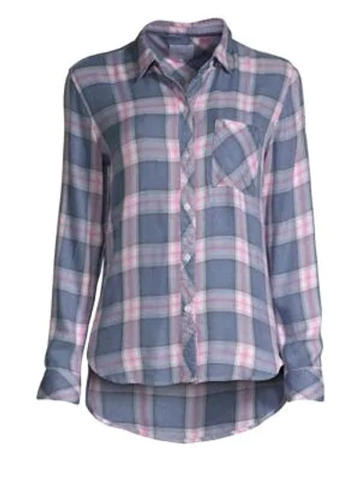 Shop Rails Hunter Plaid Pocket Shirt In Indigo Berry