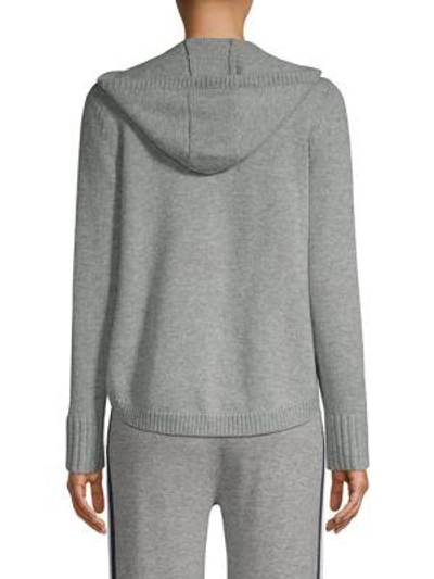 Shop Escada Sport Silvala Hooded Knitted Puffer Jacket In Grey