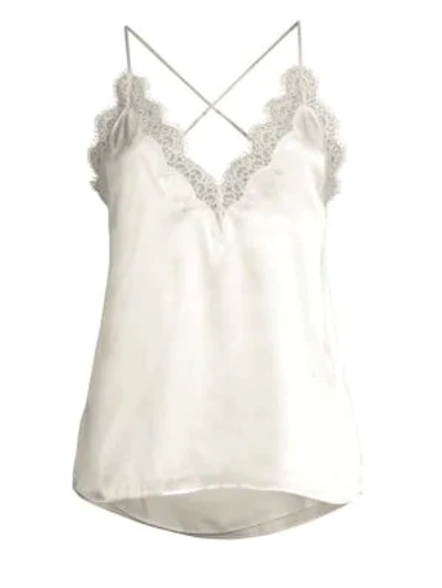 Shop Cami Nyc Everly Silk Lace Cami In White