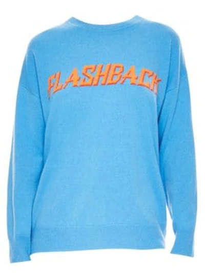 Shop Sandro Childhood Flashback Sweater In Blue