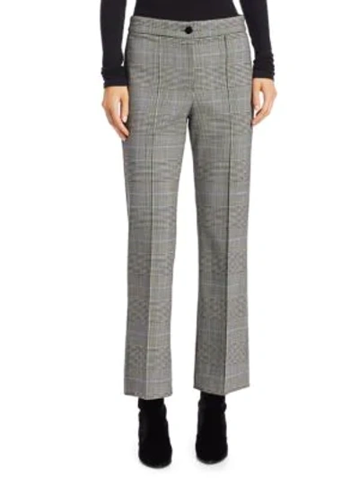 Shop Theory Cardinal Plaid Trousers In Multi