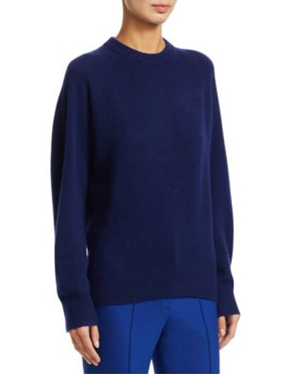 Shop Theory Cashmere Knit Jumper In Persian Blue